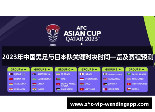 2023年中国男足与日本队关键对决时间一览及赛程预测