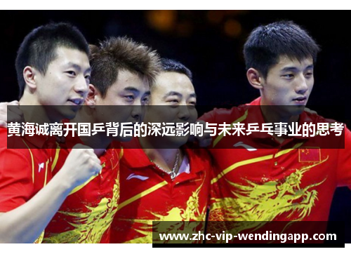 黄海诚离开国乒背后的深远影响与未来乒乓事业的思考